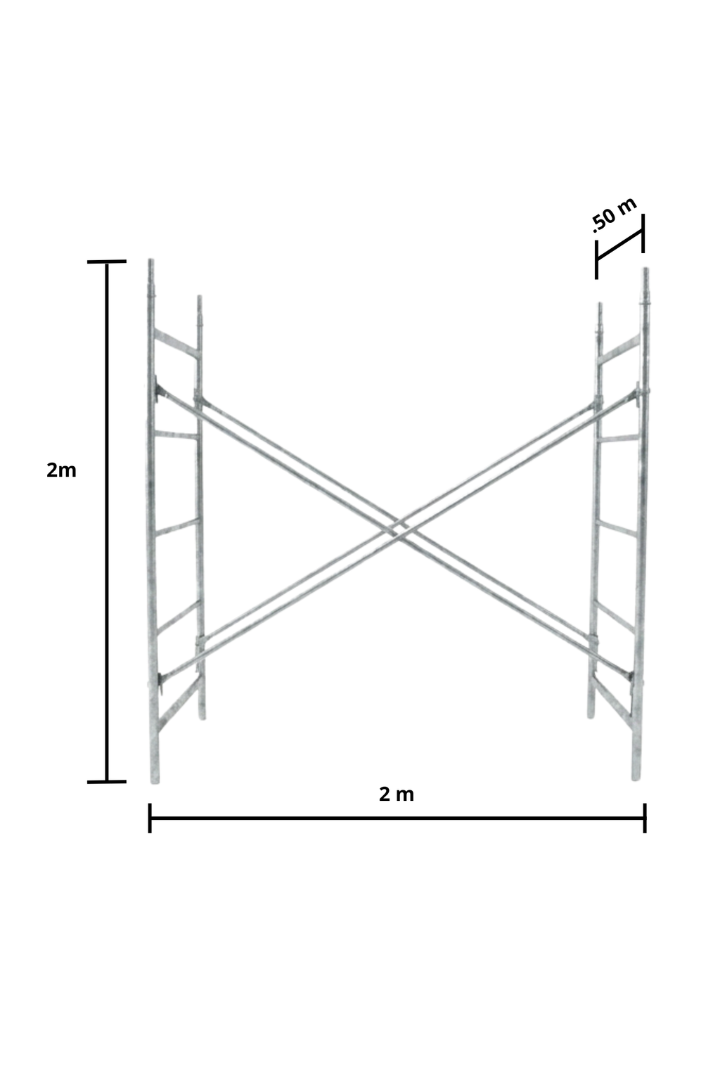Andamio Angosto 50 cm