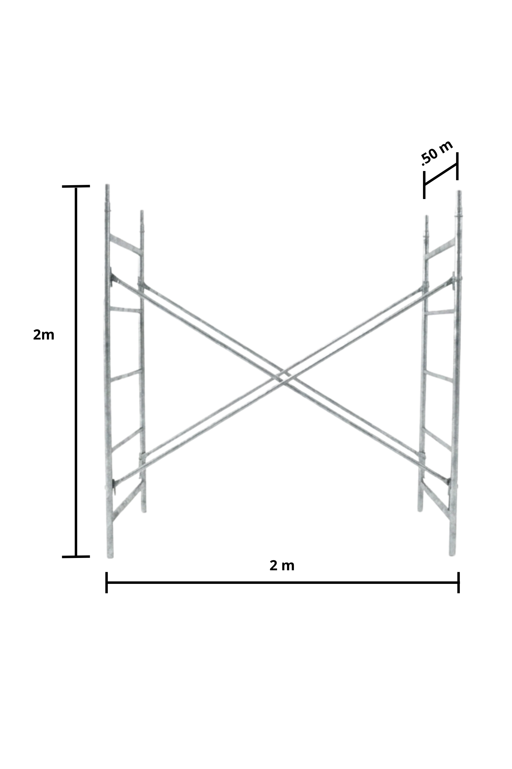 Andamio Angosto 50 cm