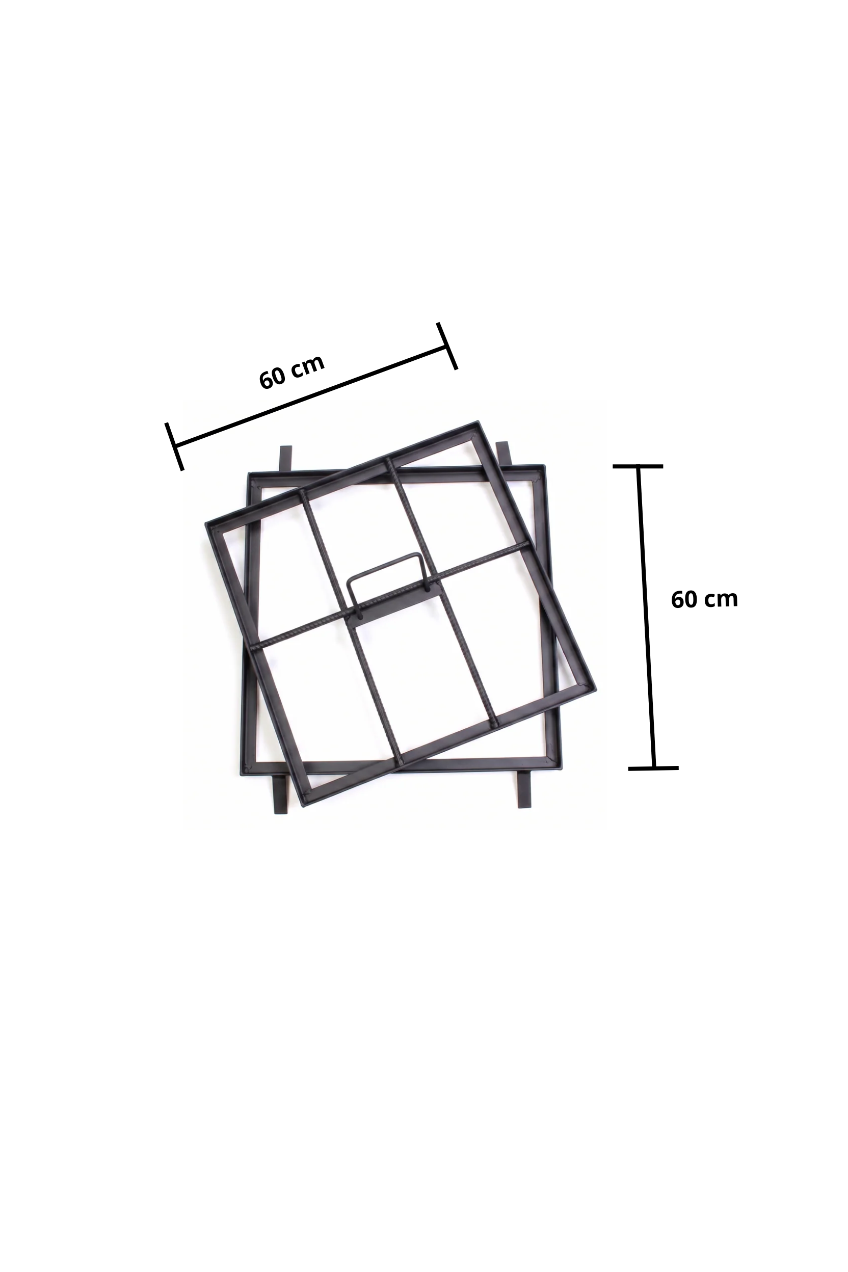 Registro Peatonal de Acero 60x60cm